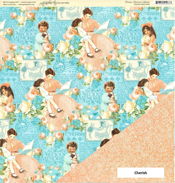 Graphic 45 Precious Memories Collection 12x12 Papers