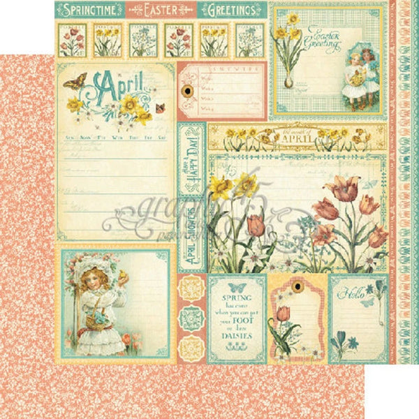 Graphic 45 Time to Flourish 12x12 Paper Collection