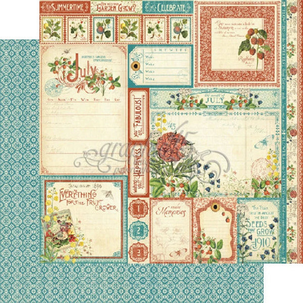 Graphic 45 Time to Flourish 12x12 Paper Collection