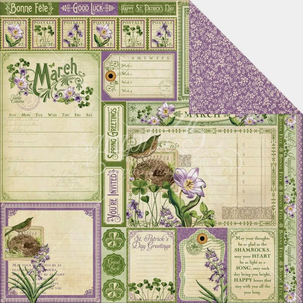 Graphic 45 Time to Flourish 12x12 Paper Collection