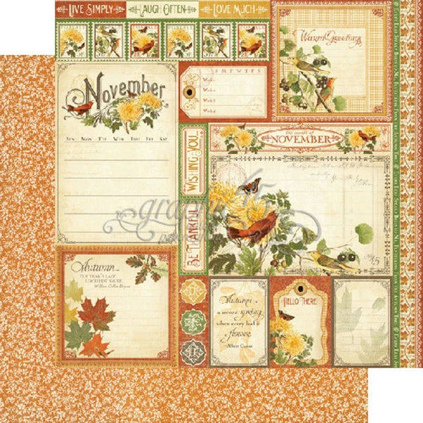 Graphic 45 Time to Flourish 12x12 Paper Collection