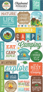 Summer Adventure Chipboard Sticker Collection