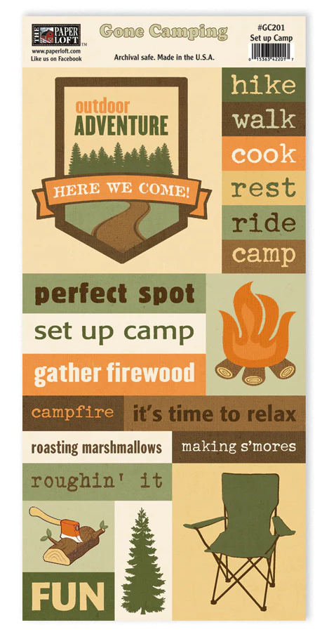 Gone Camping Diecut Collection.