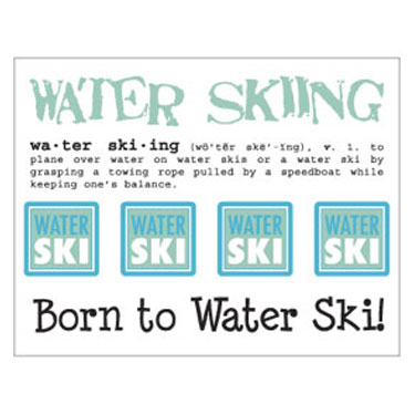 Say It With Water Sports Sticker Collection