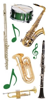 Music Instruments Sticker Collection