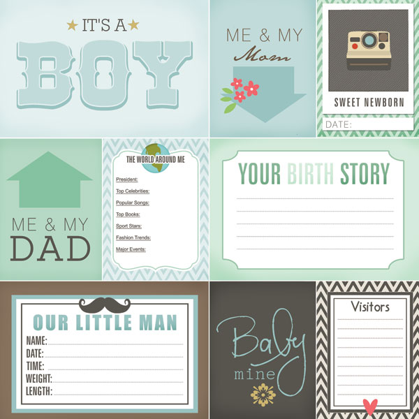 Baby's First Year Boy Paper Kit