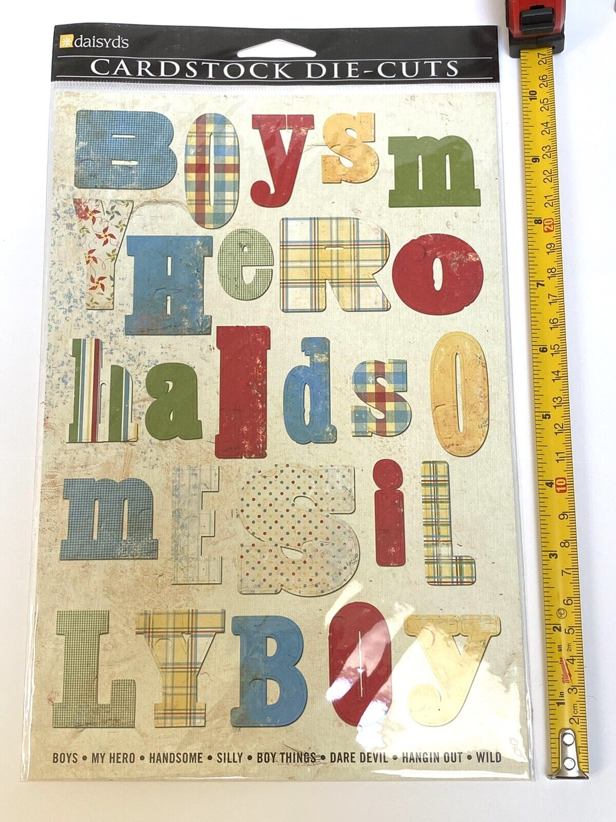 Boy Monogram Diecuts