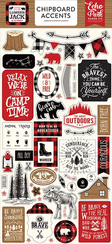 Little Lumber Jack Chipboard Accents