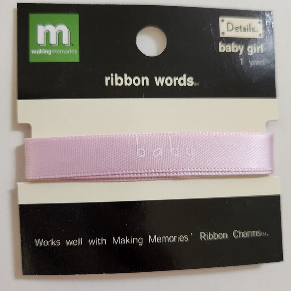 Baby Girl Ribbon Words