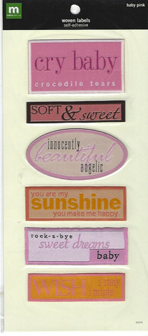 Baby Pink Woven Labels