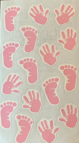 Baby Prints Pink Stickers