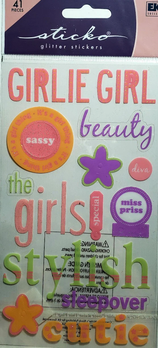 Girls Glitter Sticker Collection