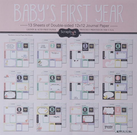 Baby's First Year Girl Paper Kit