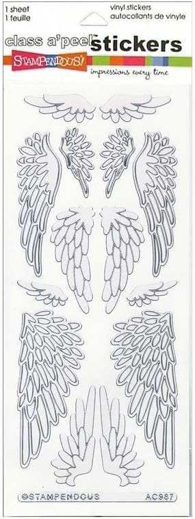 Jumbo Wings Pearl White Stickers