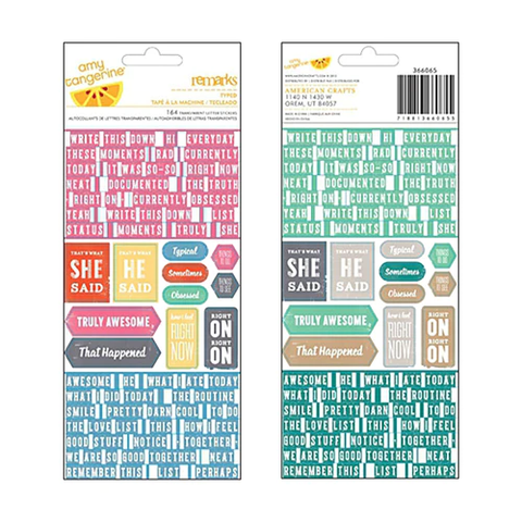 Typed Remarks Stickers