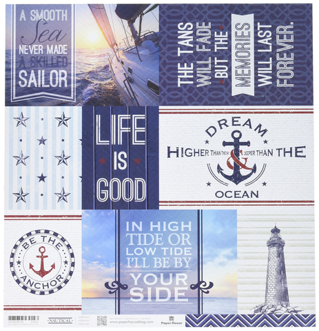 Nautical Tags Paper