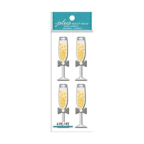 Champagne Glasses Embellishments