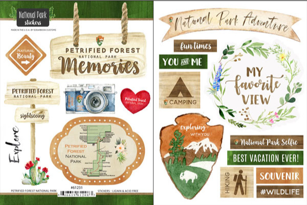 National Park Watercolor Sticker Collection