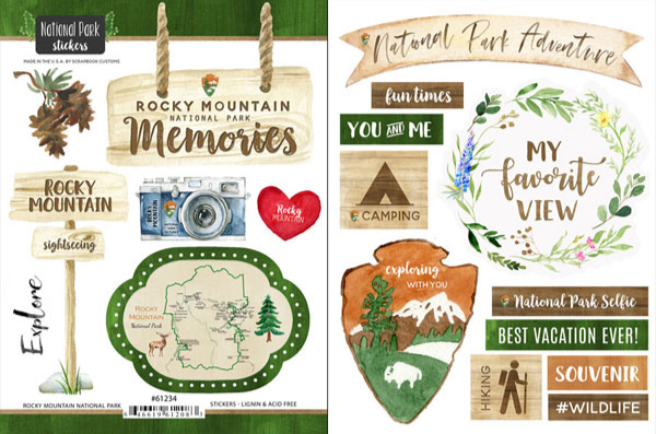 National Park Watercolor Sticker Collection