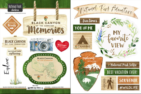 National Park Watercolor Sticker Collection