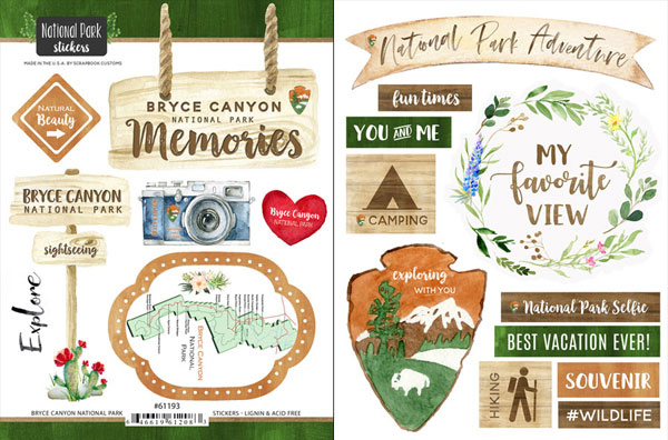 National Park Watercolor Sticker Collection