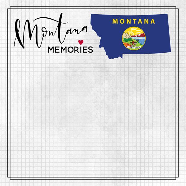 Montana Adventure Flag Paper