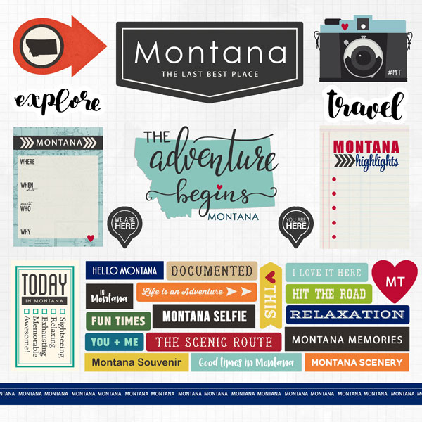 Montana Adventure Stickers