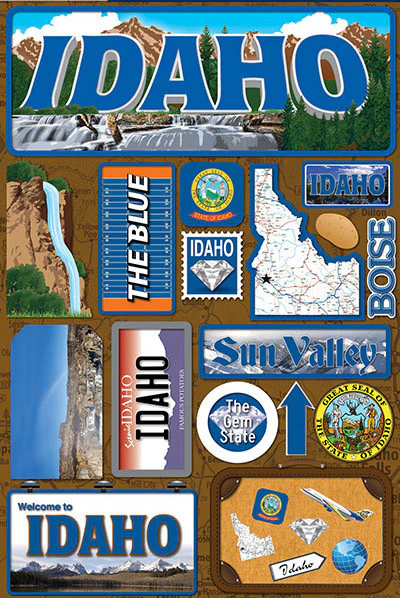 Jet Setters State 3D Sticker Collection