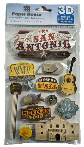 San Antonio 3D Stickers