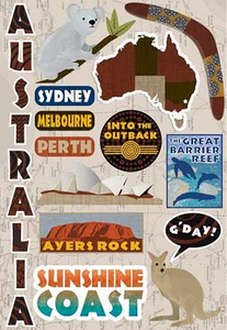 Australia Destinations Stickers