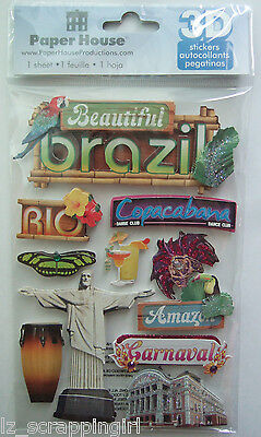 Brazil 3D Stickers