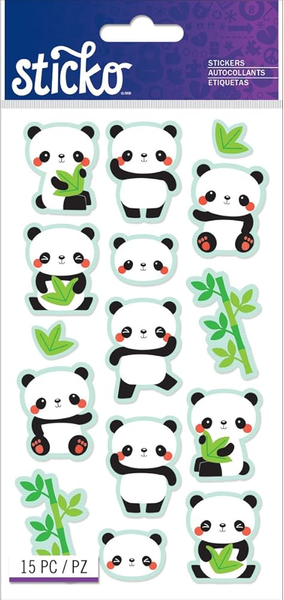 Rolly Polly Panda Stickers