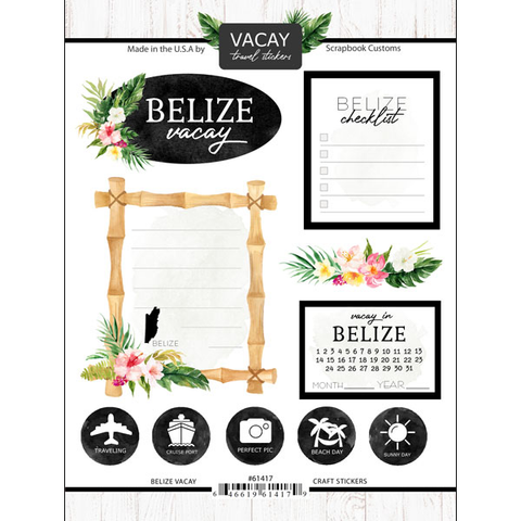 Belize Vacay Stickers