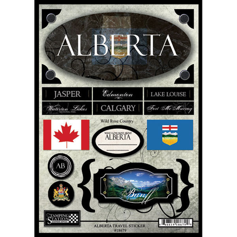 Alberta Travel Stickers