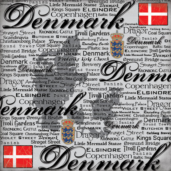 Denmark Travel Scrapbook Pack