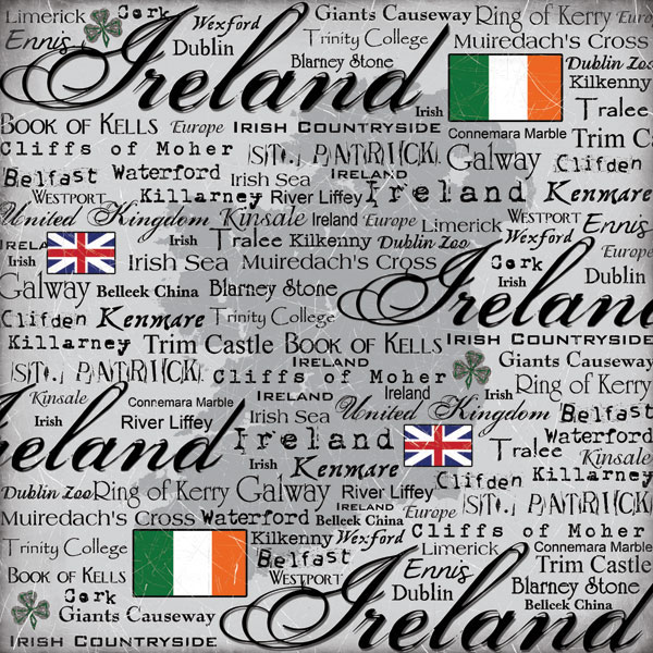 Ireland Travel Scrapbook Pack