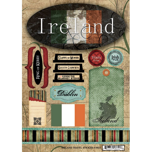 Ireland Travel Stickers