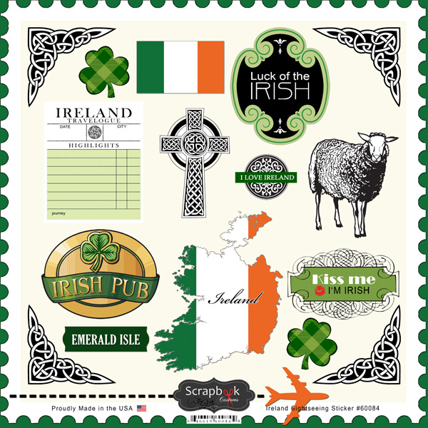 Ireland Sightseeing Stickers
