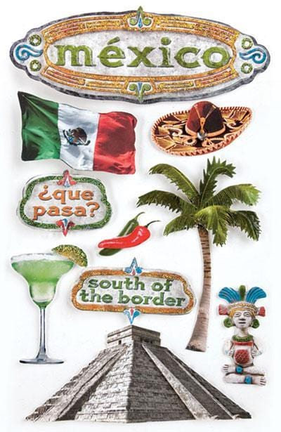 Mexico 3D Stickers
