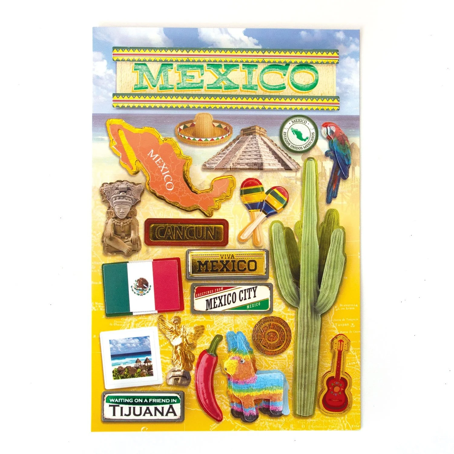 Mexico II 3D Stickers