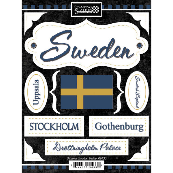 Sweden Travel Scrapbook Pack