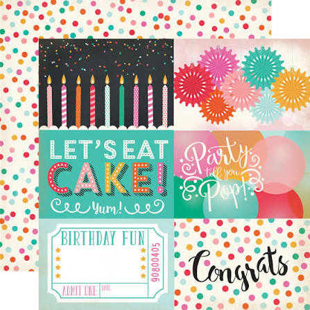 Echo Park Birthday Party Time 12x12 Paper Collection