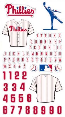 MLB Uniform Personalize Sticker