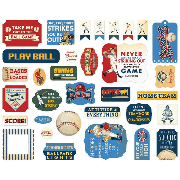 Baseball Ephemera Die Cuts