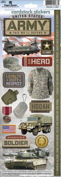 Paper House US Military Sticker Sheet