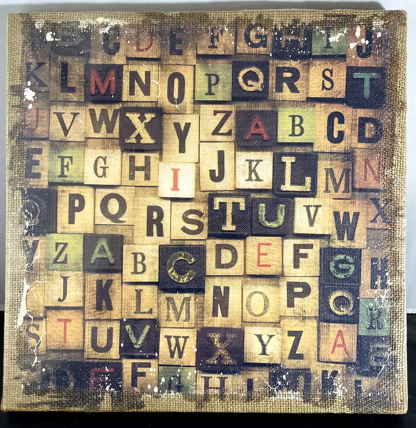 Tim Holtz District Market Canvas Burlap Panels