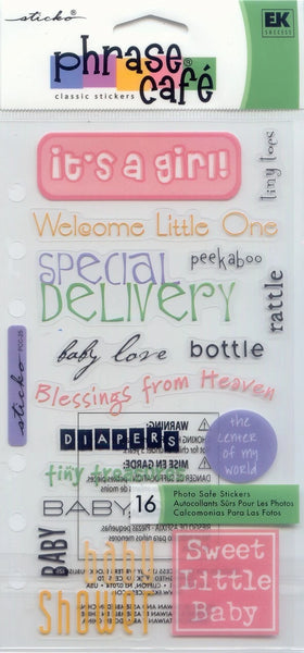Sticko Phrase Cafe Classic Stickers