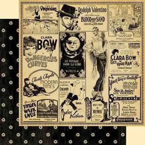 Graphic 45 Curtain Call 12x12 Paper Collection