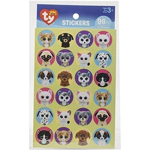 Ty Beanie Boos Cat and Dog Stickers