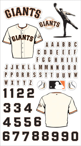 MLB Uniform Personalize Sticker